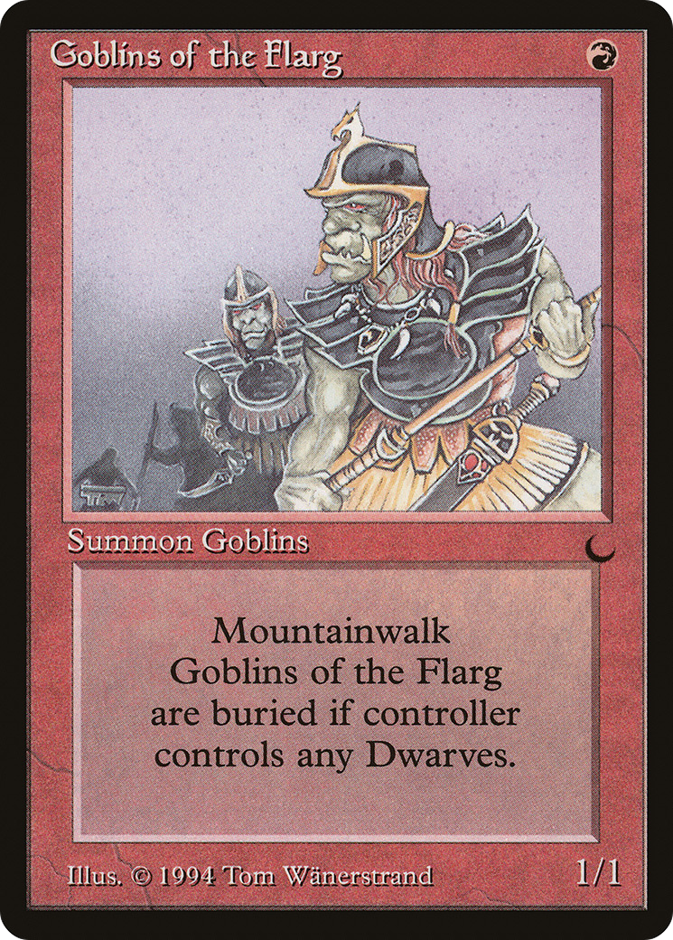 Goblins of the Flarg (DRK-070) [Oldschool] The Dark MTG Single Wizards of the Coast