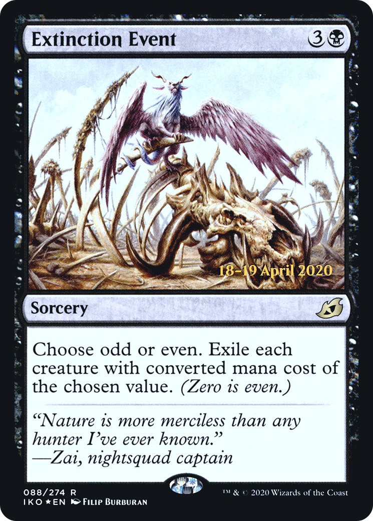 Extinction Event (PRE-088) [Ikoria: Lair of Behemoths Promos] Foil MTG Single Wizards of the Coast