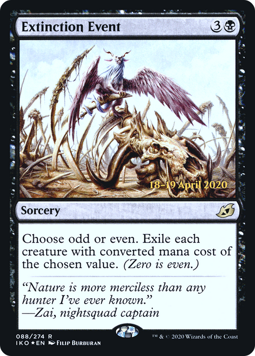 Extinction Event (PRE-088) [Ikoria: Lair of Behemoths Promos] Foil MTG Single Wizards of the Coast