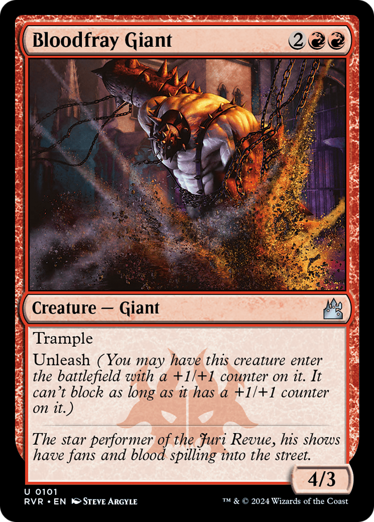 Bloodfray Giant (RVR-101) [Ravnica Remastered] Foil MTG Single Wizards of the Coast