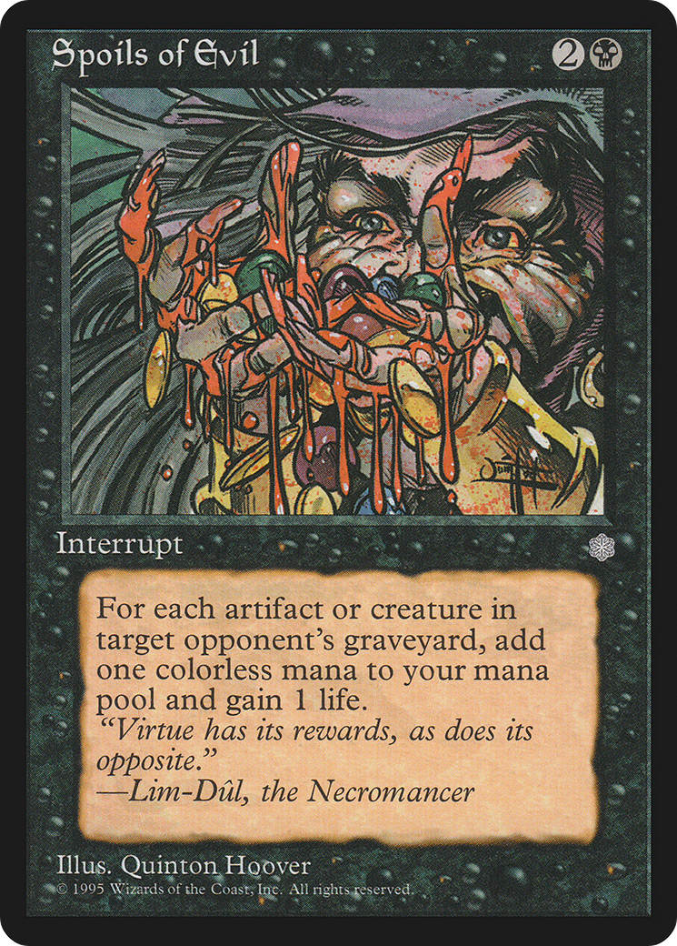 Spoils of Evil (ICE-163) [Ice Age] MTG Single Wizards of the Coast
