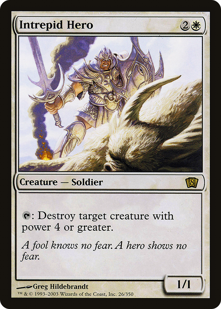 Intrepid Hero (8ED-026) [8th Edition] Foil MTG Single Wizards of the Coast