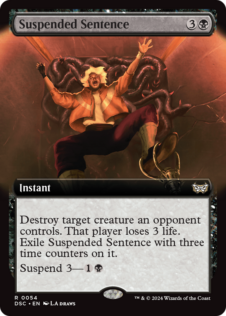 Suspended Sentence (DSC-054) [Duskmourn: House of Horror Commander] (Extended Art) MTG Single Wizards of the Coast