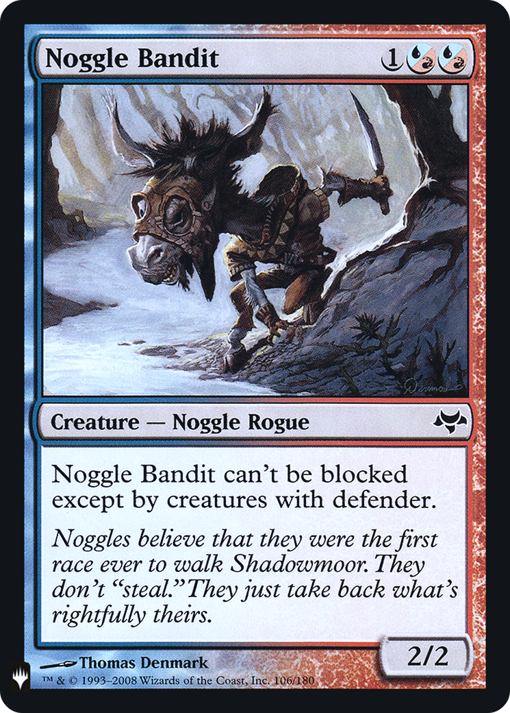Noggle Bandit (LIST-EVE-106) [Mystery Booster] The List Foil MTG Single Wizards of the Coast