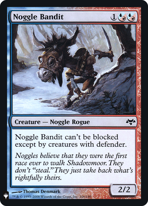 Noggle Bandit (LIST-EVE-106) [Mystery Booster] The List Foil MTG Single Wizards of the Coast