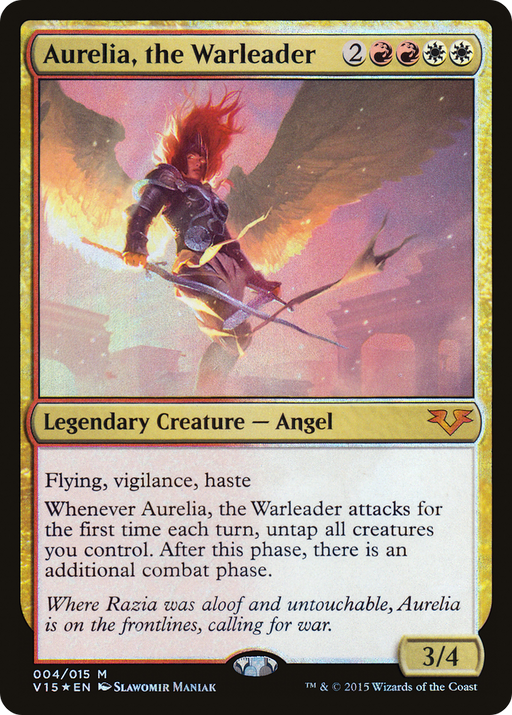 Aurelia, the Warleader (V15-004) [Misc] From the Vault: Angels Foil MTG Single Wizards of the Coast