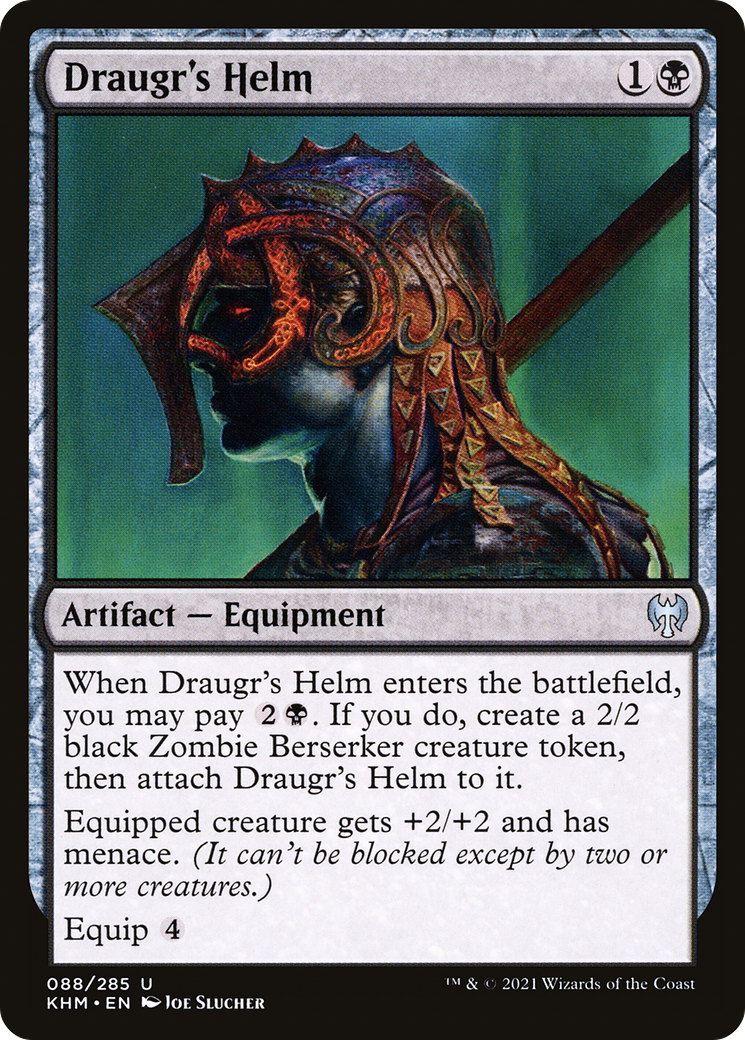 Draugr's Helm (KHM-088) [Kaldheim] MTG Single Wizards of the Coast
