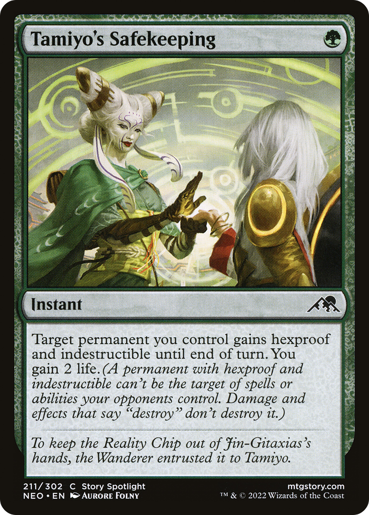 Tamiyo's Safekeeping [Kamigawa: Neon Dynasty] MTG Single Magic: The Gathering