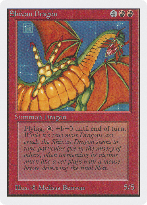 Shivan Dragon (2ED-175) [Oldschool] Unlimited Edition MTG Single Wizards of the Coast