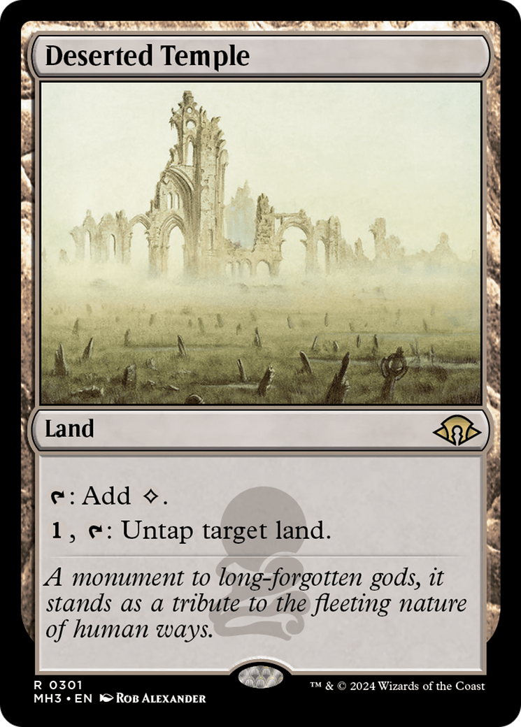 Deserted Temple (MH3-301) [Modern Horizons 3] MTG Single Wizards of the Coast