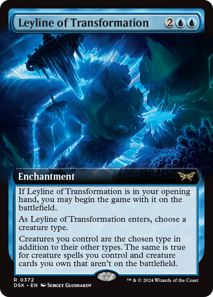 Leyline of Transformation (DSK-372) [Duskmourn: House of Horror] (Extended Art) MTG Single Wizards of the Coast