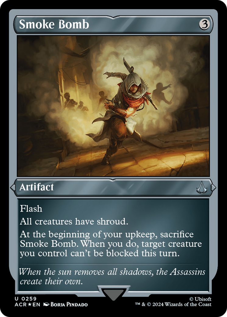 Smoke Bomb (ACR-259) [Assassin's Creed] Etched Foil MTG Single Wizards of the Coast