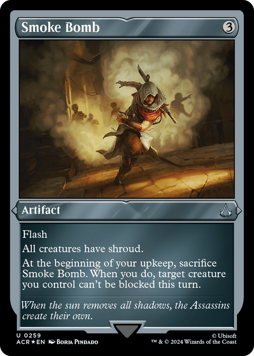 Smoke Bomb (ACR-259) [Assassin's Creed] Etched Foil MTG Single Wizards of the Coast