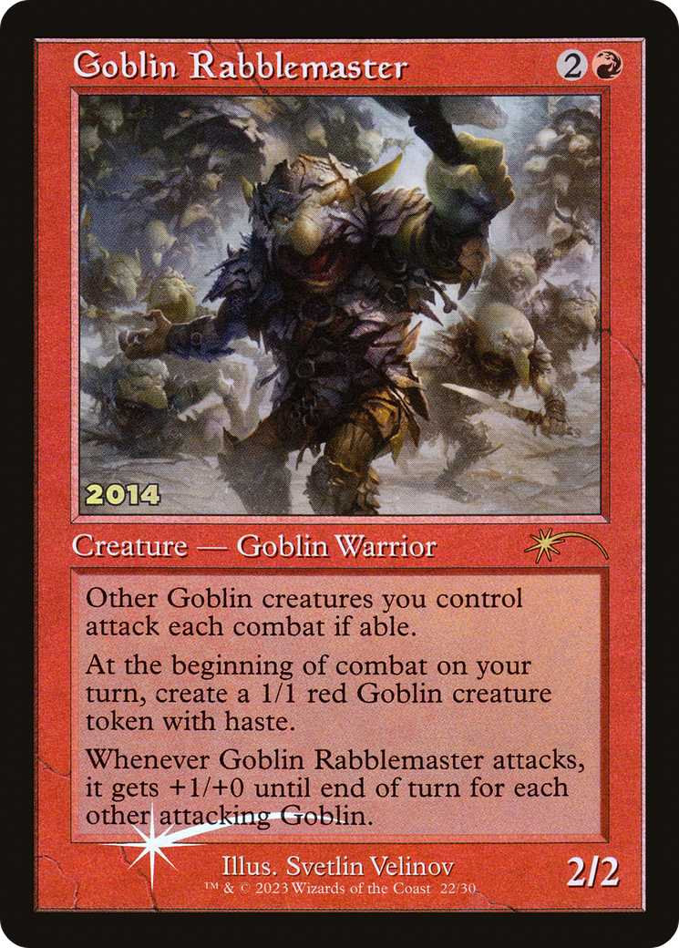 Goblin Rabblemaster (30A-P-022) [Misc] 30th Anniversary Play Promos Foil MTG Single Wizards of the Coast
