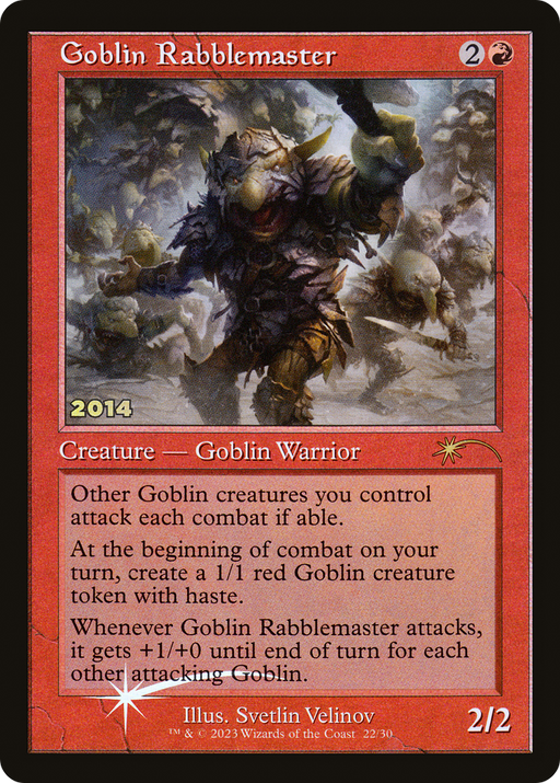 Goblin Rabblemaster (30A-P-022) [Misc] 30th Anniversary Play Promos Foil MTG Single Wizards of the Coast