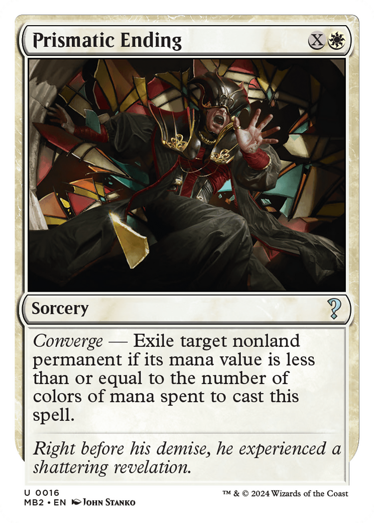 Prismatic Ending (White Border) (MB2-016) [Mystery Booster] Mystery Booster 2 MTG Single Wizards of the Coast