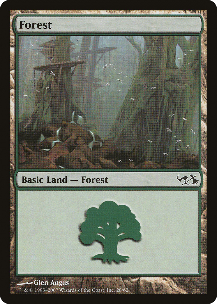 Forest (28) (EVG-028) [Misc] Duel Decks: Elves vs. Goblins MTG Single Wizards of the Coast