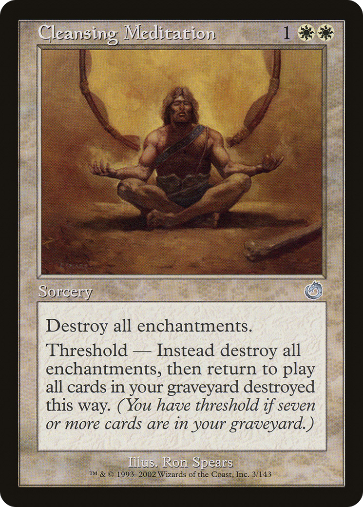 Cleansing Meditation (TOR-003) [Torment] Foil MTG Single Wizards of the Coast