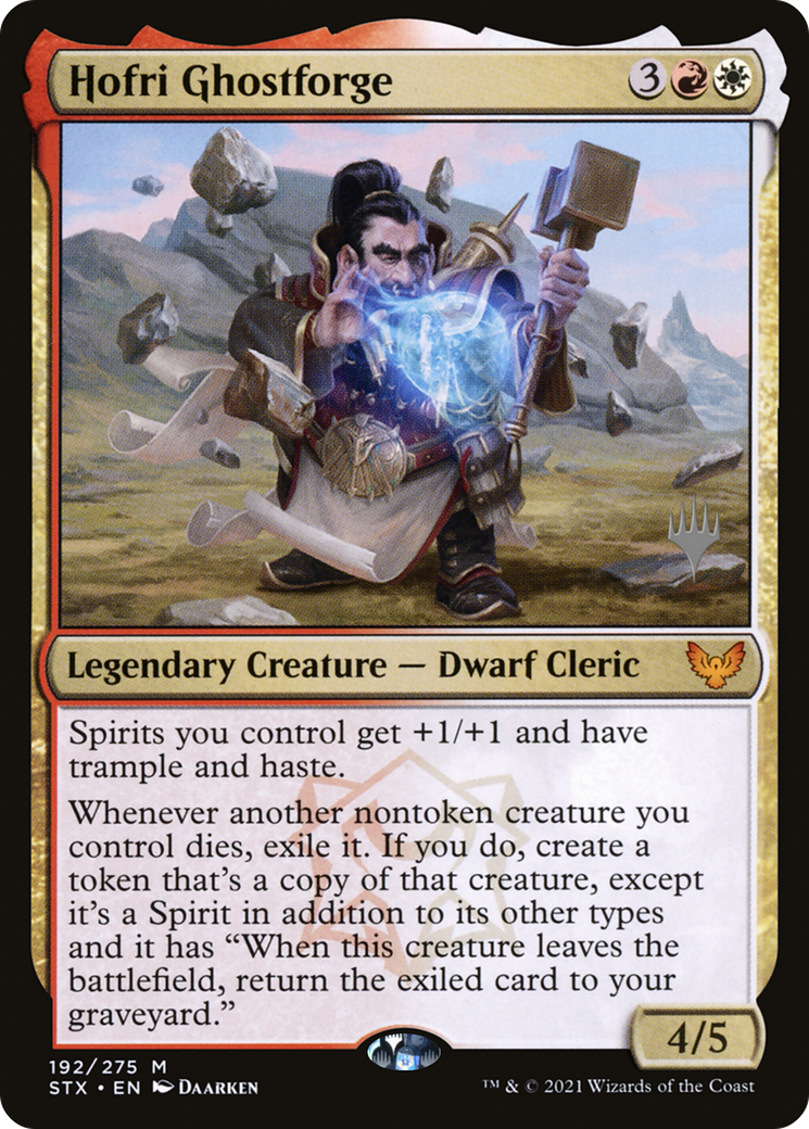 Hofri Ghostforge (PPSTX-192) [Strixhaven: School of Mages Promos] MTG Single Wizards of the Coast