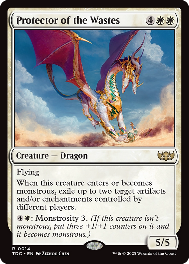 Protector of the Wastes (TDC-014) [Commander: Tarkir: Dragonstorm] MTG Single Wizards of the Coast