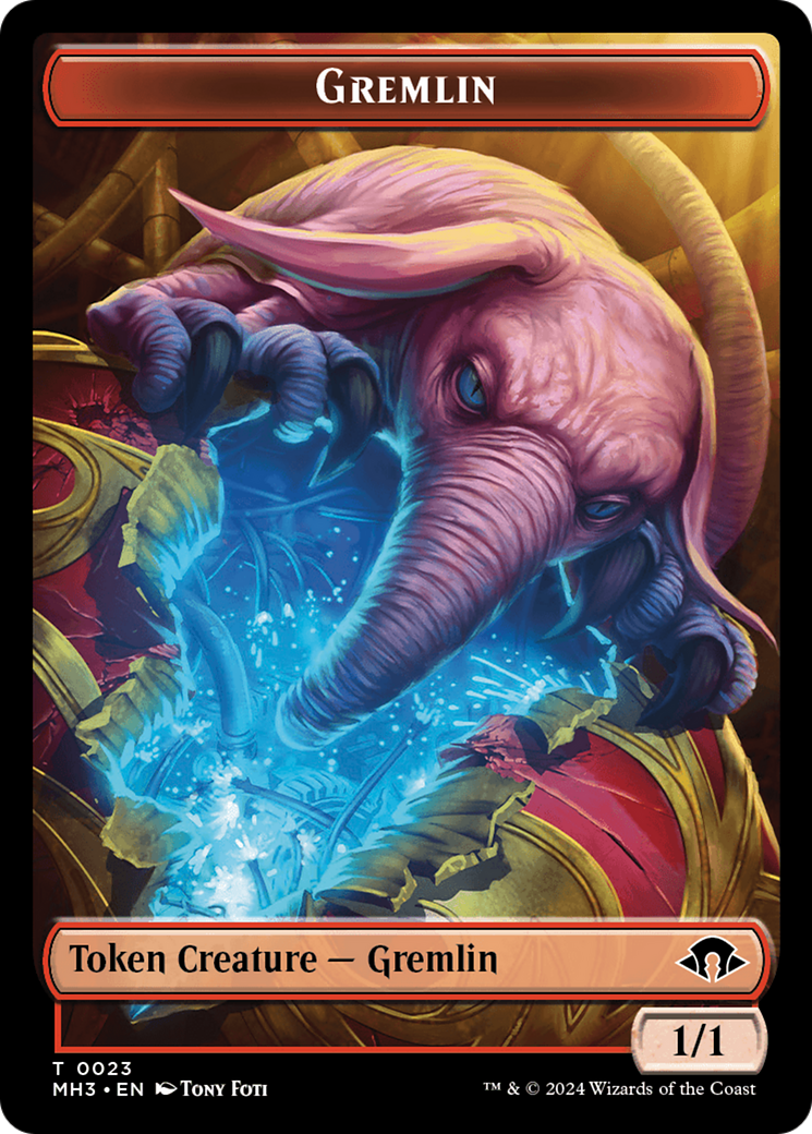 Servo // Gremlin Double-Sided Token [Tokens] Modern Horizons 3 Tokens MTG Single Magic: The Gathering