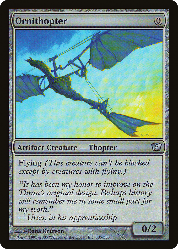 Ornithopter (9ED-305) [9th Edition] Foil MTG Single Wizards of the Coast
