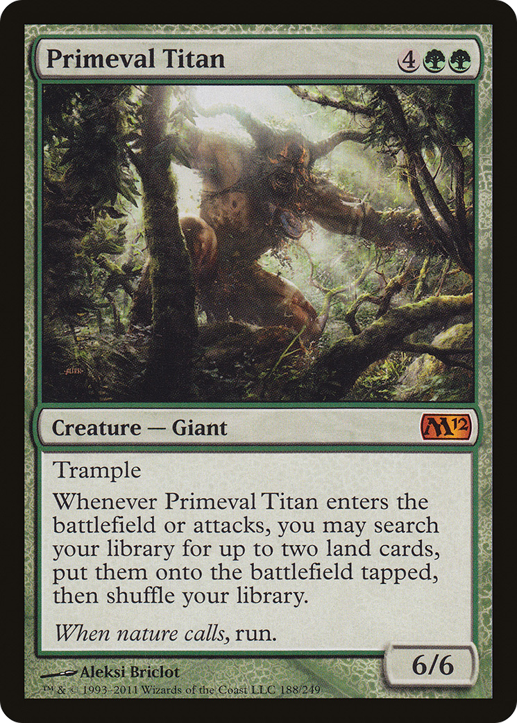 Primeval Titan (M12-188) [Magic 2012] MTG Single Wizards of the Coast
