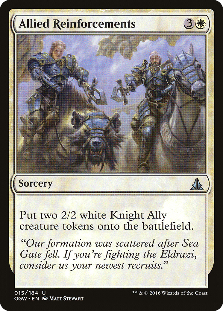 Allied Reinforcements (OGW-015) [Oath of the Gatewatch] Foil MTG Single Wizards of the Coast