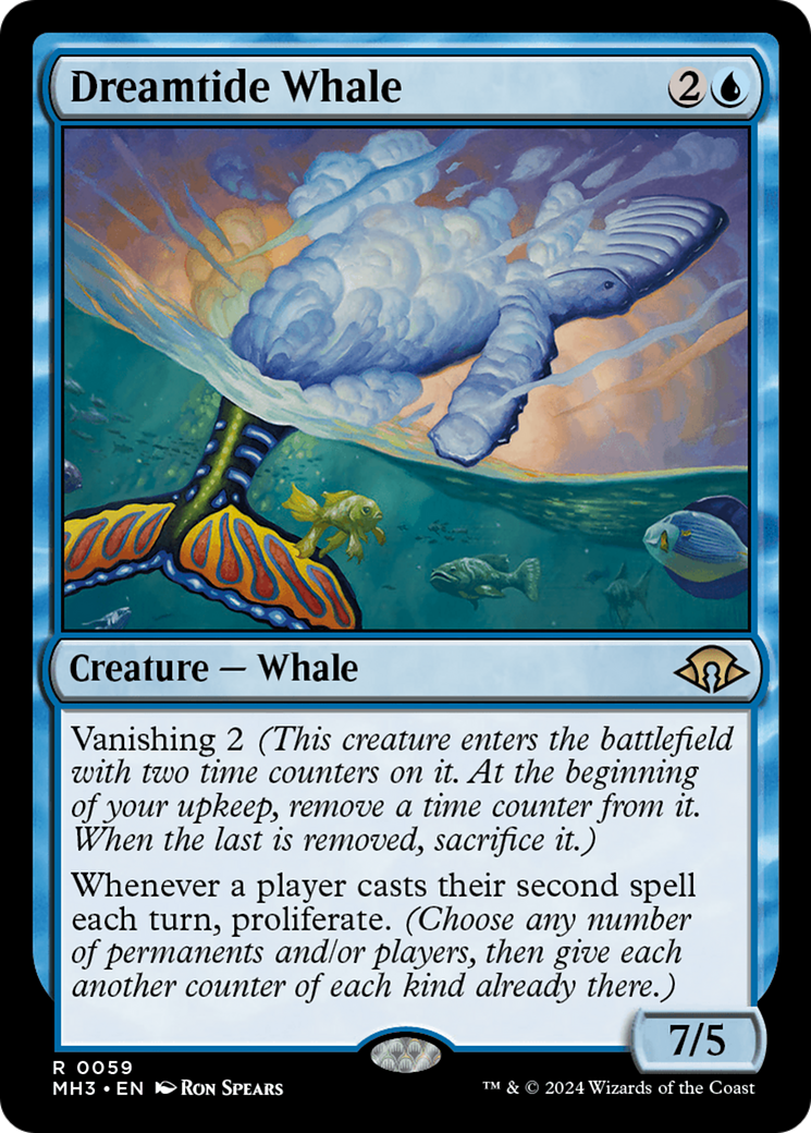 Dreamtide Whale (MH3-059) [Modern Horizons 3] Foil MTG Single Wizards of the Coast