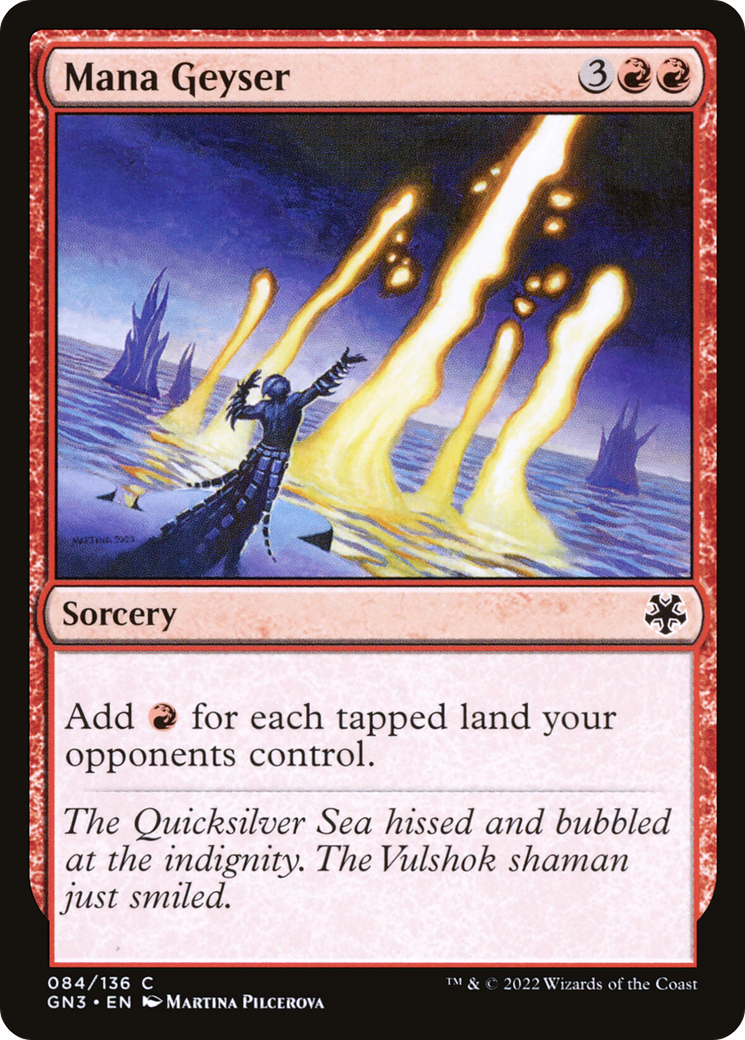 Mana Geyser (GN3-084) [Misc] Game Night: Free-for-All MTG Single Wizards of the Coast