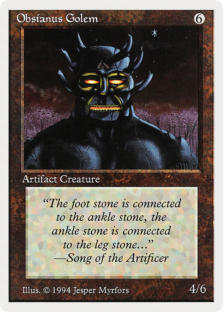 Obsianus Golem (SUM-268) [Misc] Summer Magic / Edgar MTG Single Wizards of the Coast