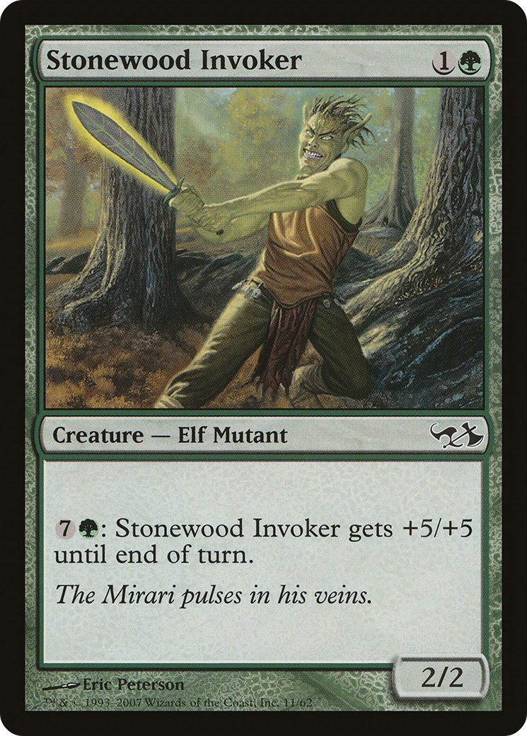 Stonewood Invoker (EVG-011) [Misc] Duel Decks: Elves vs. Goblins MTG Single Wizards of the Coast