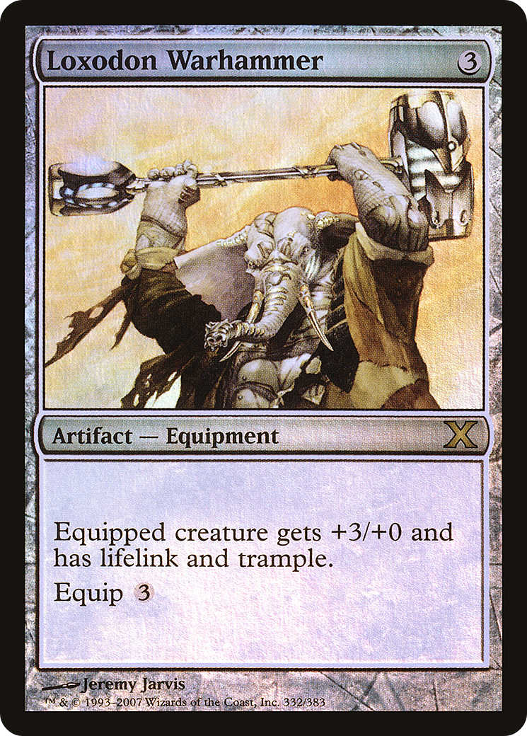 Loxodon Warhammer (10E-332★) [Tenth Edition] Foil MTG Single Wizards of the Coast