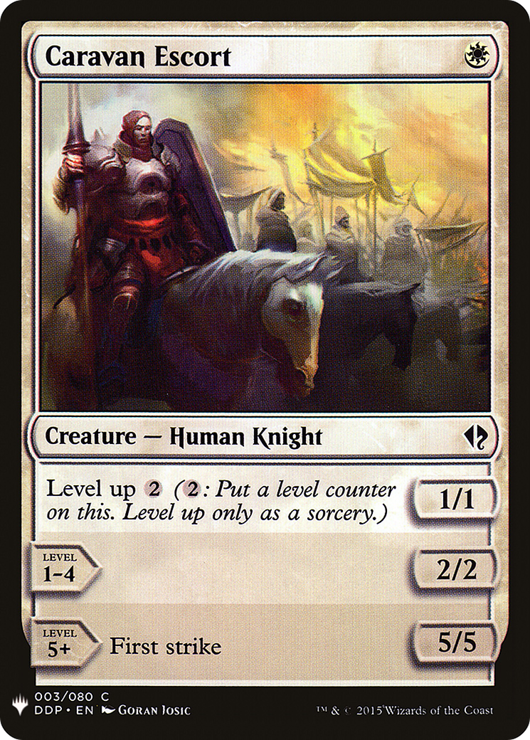 Caravan Escort (LIST-DDP-3) [Mystery Booster] The List MTG Single Wizards of the Coast