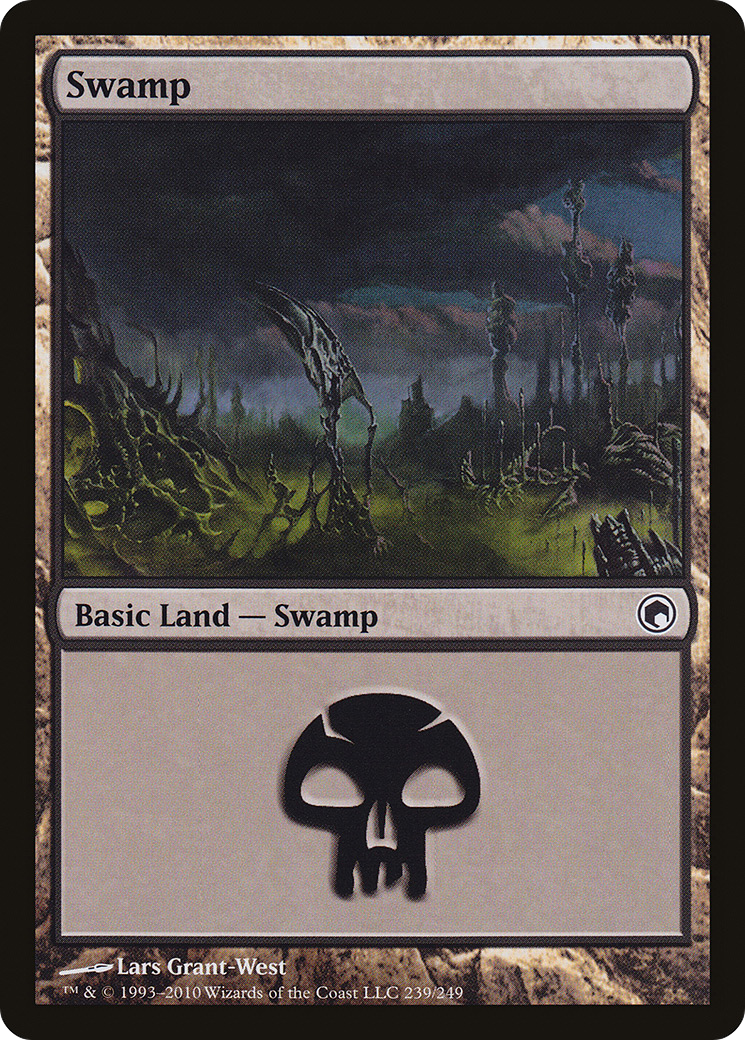 Swamp (SOM-239) [Scars of Mirrodin] Foil MTG Single Wizards of the Coast