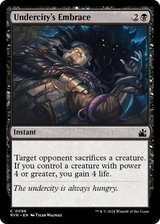 Undercity's Embrace (RVR-096) [Ravnica Remastered] MTG Single Wizards of the Coast