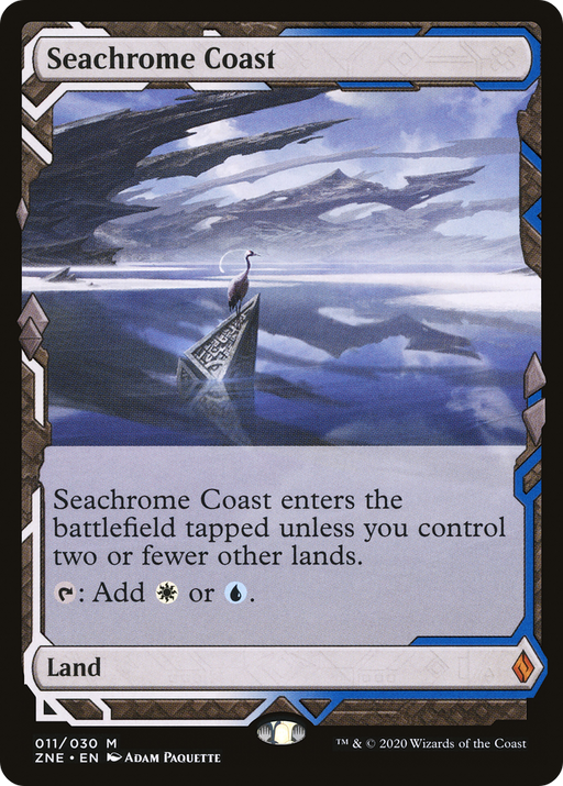 Seachrome Coast (ZNE-011) [Zendikar Rising Expeditions] Foil MTG Single Wizards of the Coast