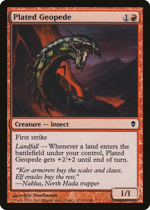 Plated Geopede (ZEN-141) [Zendikar] MTG Single Wizards of the Coast