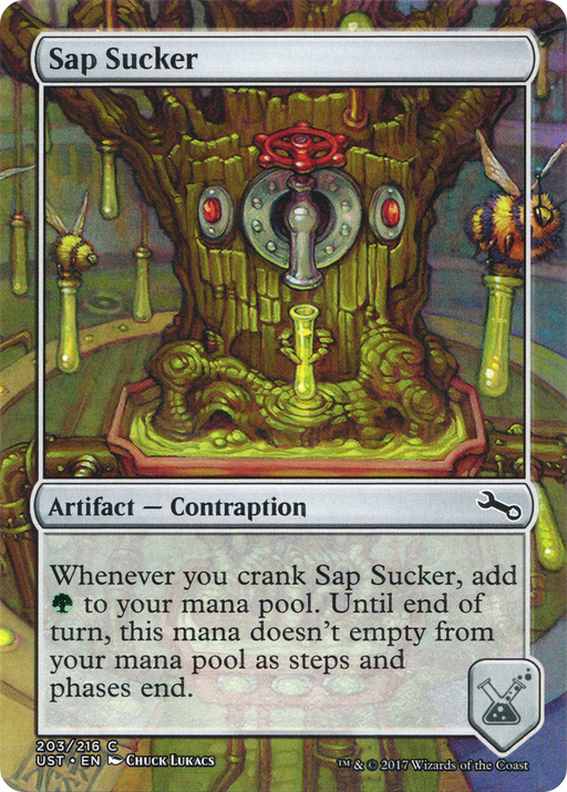 Sap Sucker (UST-203) [Unstable] (Borderless) Foil MTG Single Wizards of the Coast