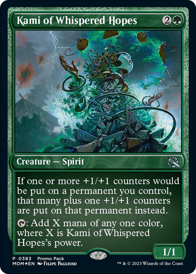 Kami of Whispered Hopes (PPMOM-383) [March of the Machine] MTG Single Wizards of the Coast