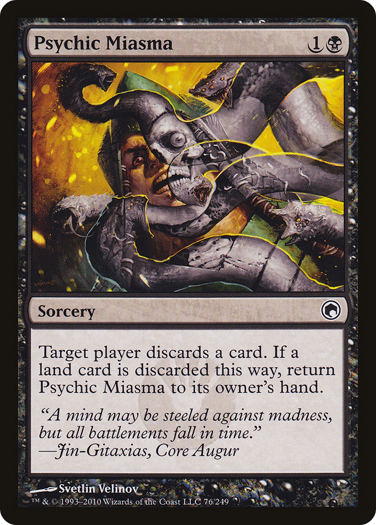 Psychic Miasma (SOM-076) [Scars of Mirrodin] MTG Single Wizards of the Coast