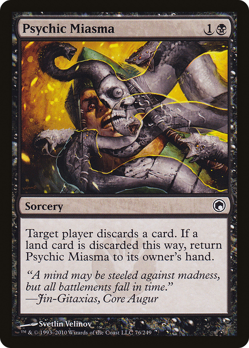 Psychic Miasma (SOM-076) [Scars of Mirrodin] Foil MTG Single Wizards of the Coast