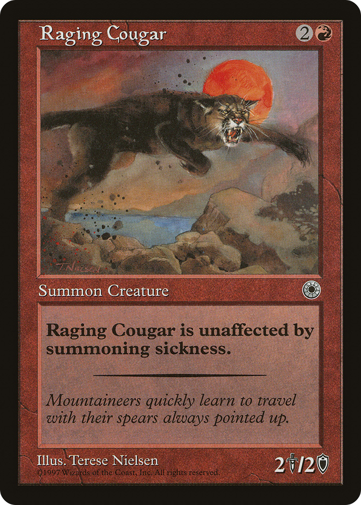 Raging Cougar (POR-144) [Misc] Portal MTG Single Wizards of the Coast