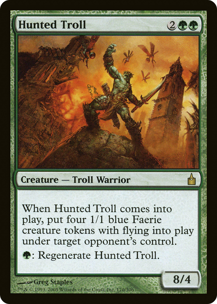 Hunted Troll (RAV-170) [Ravnica: City of Guilds] Foil MTG Single Wizards of the Coast