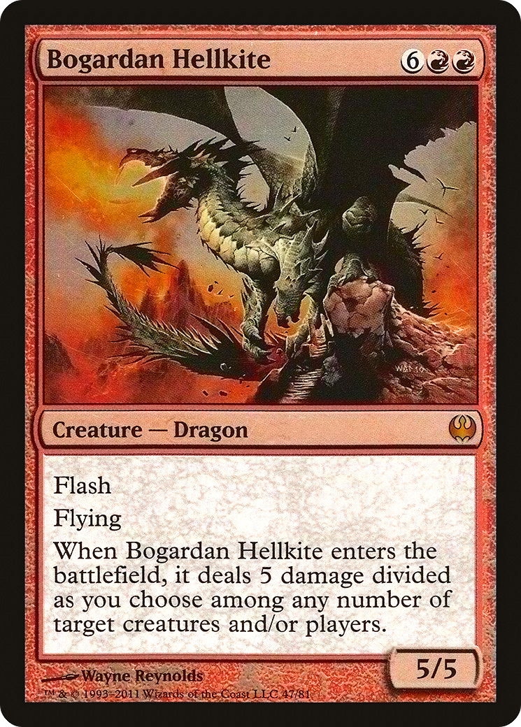 Bogardan Hellkite (DDG-047) [Misc] Duel Decks: Knights vs. Dragons Foil MTG Single Wizards of the Coast