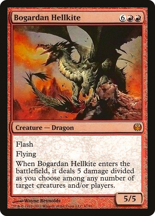 Bogardan Hellkite (DDG-047) [Misc] Duel Decks: Knights vs. Dragons Foil MTG Single Wizards of the Coast