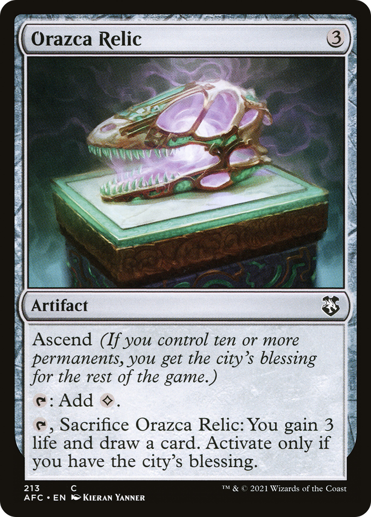 Orazca Relic (AFC-213) [Forgotten Realms Commander] MTG Single Wizards of the Coast