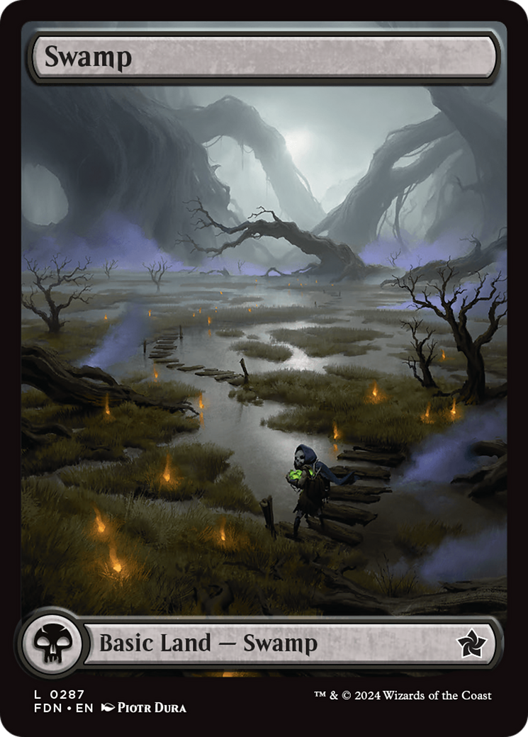 Swamp (0287) (FDN-287) [Foundations] Foil MTG Single Wizards of the Coast