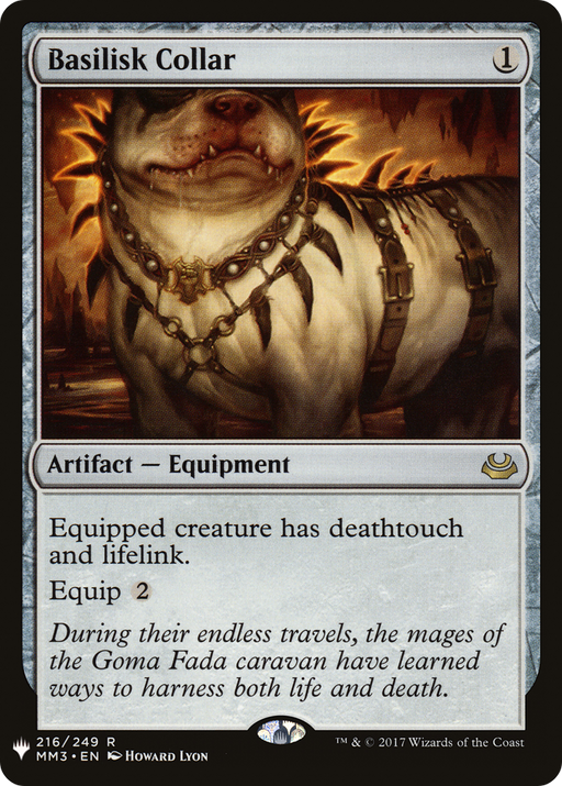 Basilisk Collar (MM3) (LIST-216) [Mystery Booster] The List MTG Single Wizards of the Coast