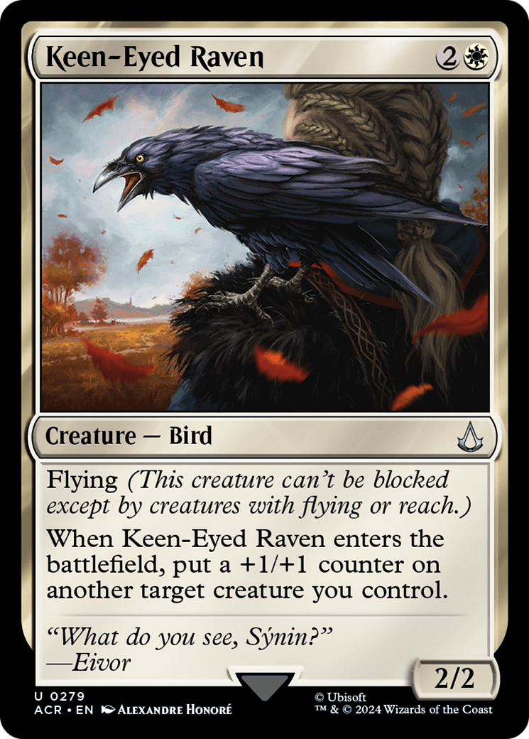 Keen-Eyed Raven (ACR-279) [Assassin's Creed] MTG Single Wizards of the Coast